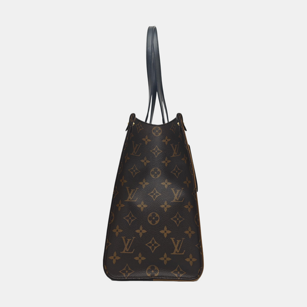 ONTHEGO MM Monogram Coated Canvas Brown