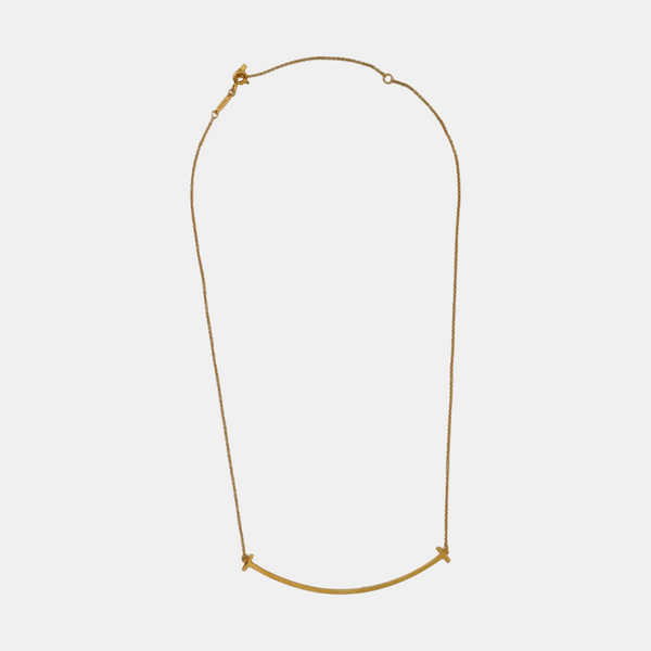 Tiffany T 18k Gold Rose Gold Necklace