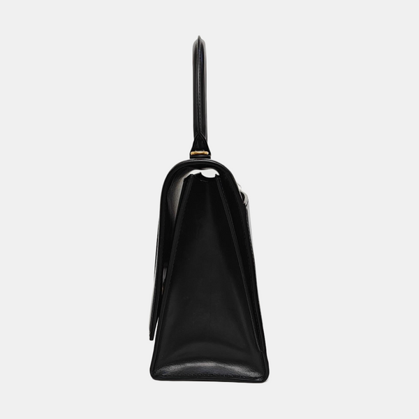 Hourglass Small Calfskin Black
