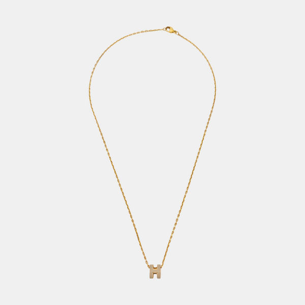 Pop H Metal Rose Gold Necklace