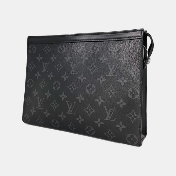 Pochette Voyag MM Monogram Coated Canvas Black