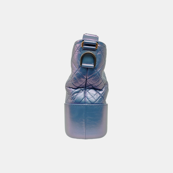 GABRIELLE Medium Quilted Calfskin Blue