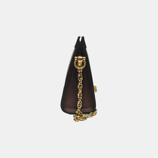 Ophidia Small Monogram Coated Canvas Beige