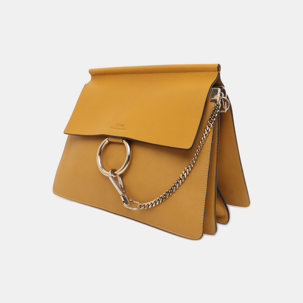 Faye Medium Calfskin Yellow