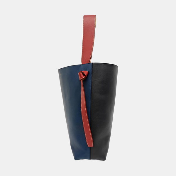 TWISTED CABAS Small Calfskin Blue