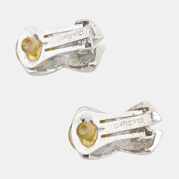 Metal Silver Clip On Earrings