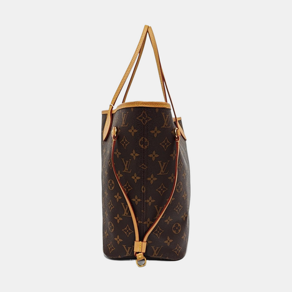 NEVERFULL MM Monogram Coated Canvas Brown