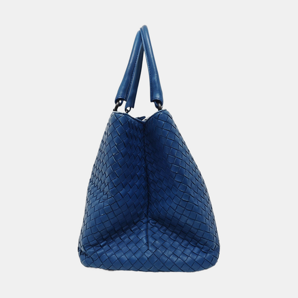 Calfskin Tote Bag Blue