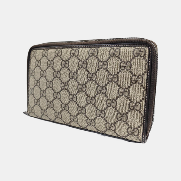 GG Supreme Monogram Coated Canvas Brown