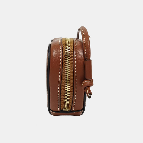 Calfskin Shoulder Bag Brown