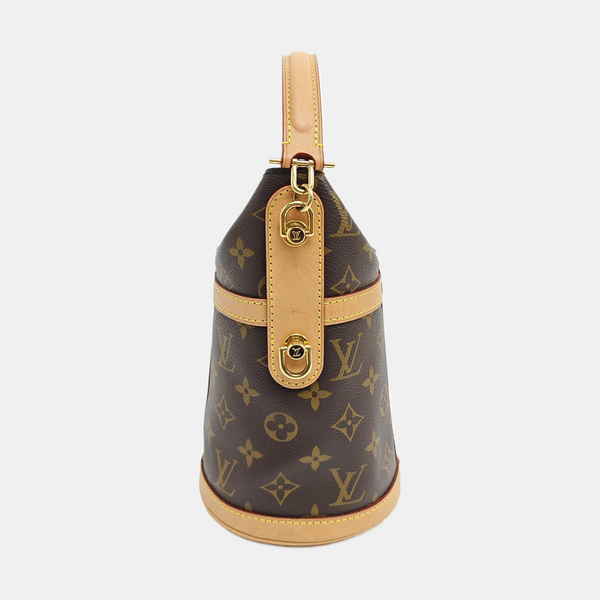 DUFFLE Monogram Coated Canvas Brown