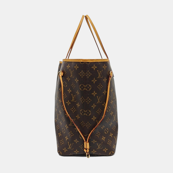 NEVERFULL GM Monogram Coated Canvas Brown