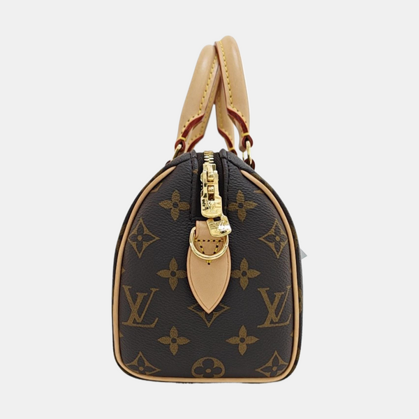 SPEEDY 20 Monogram Coated Canvas Brown
