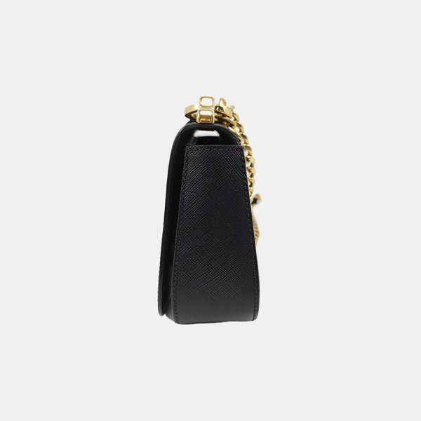 Sidonie Saffiano Calfskin Black