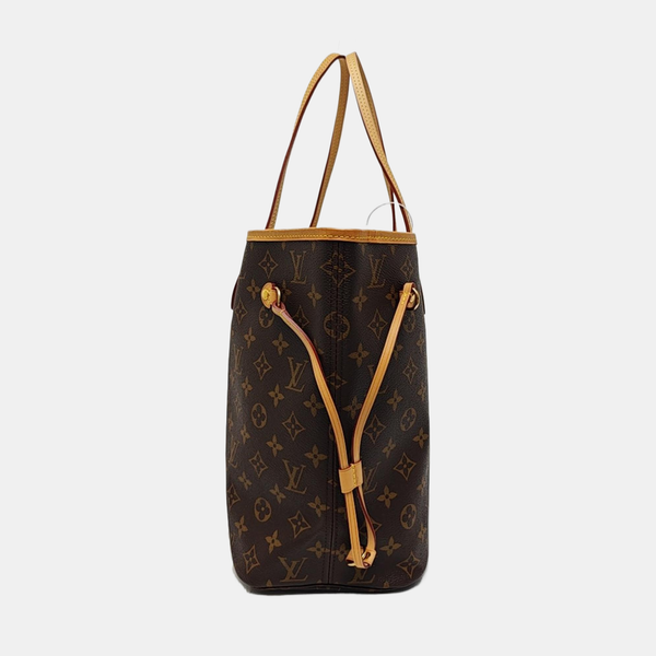 NEVERFULL MM Monogram Coated Canvas Brown