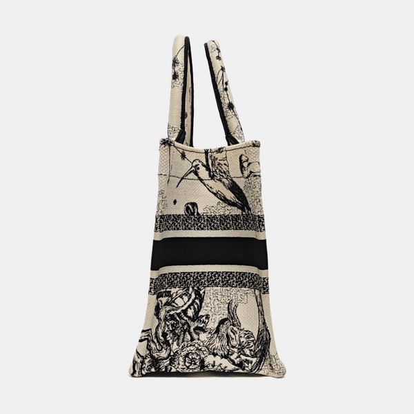 Book Tote Small Canvas White