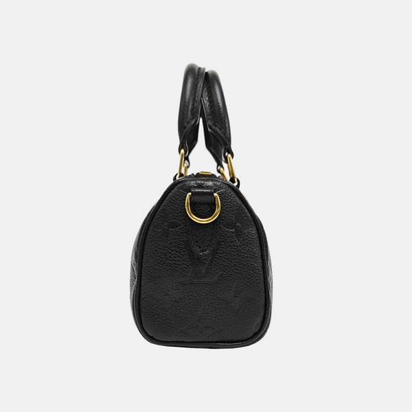SPEEDY Nano Monogram Calfskin Black