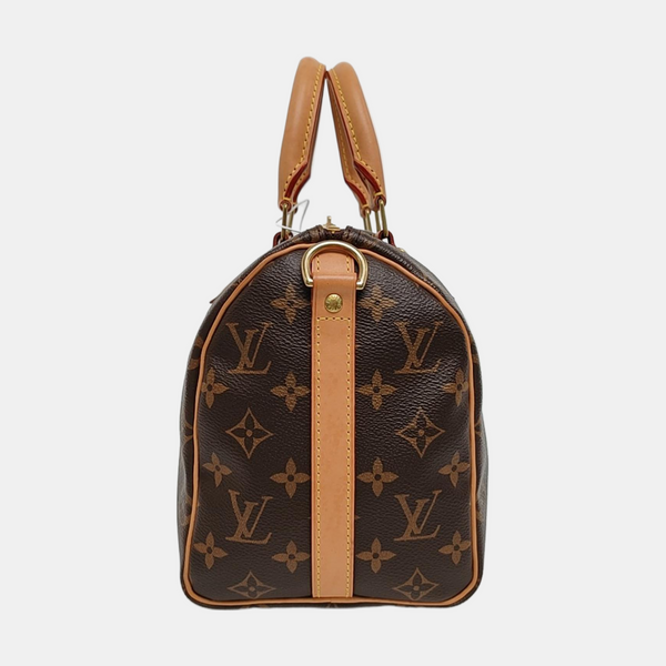 SPEEDY 25 Monogram Coated Canvas Brown