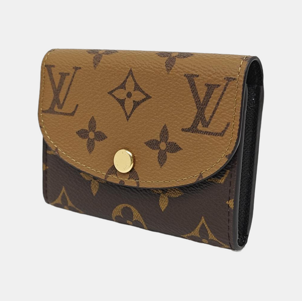 Monogram Coated Canvas Wallet Brown