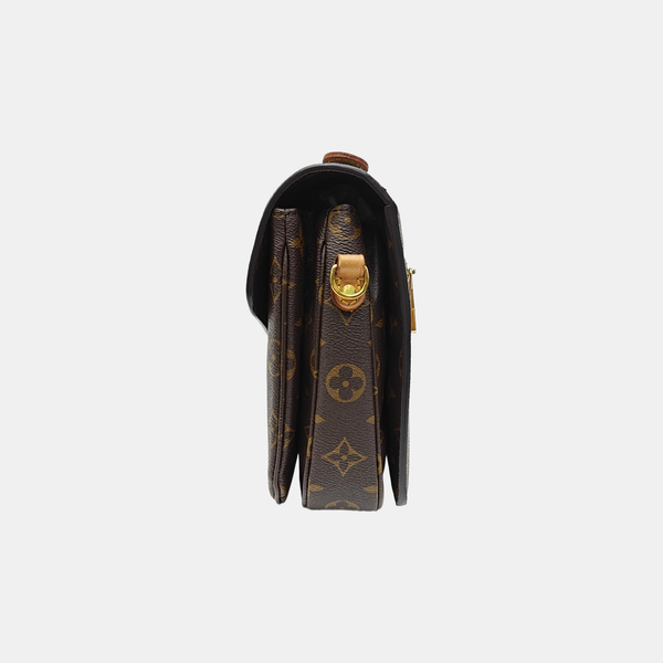 MÉTIS MM Monogram Coated Canvas Brown