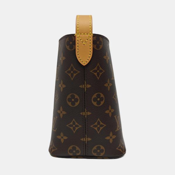 ALL IN BB Monogram Coated Canvas Brown
