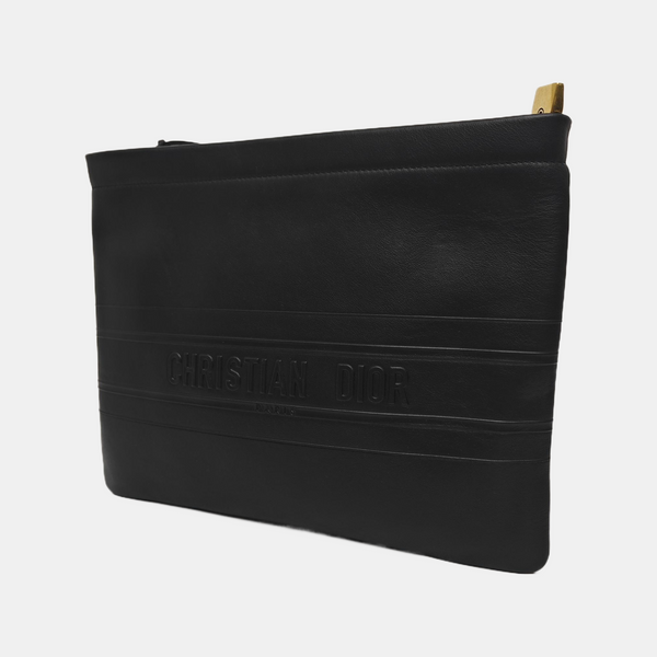 Calfskin Clutch Black