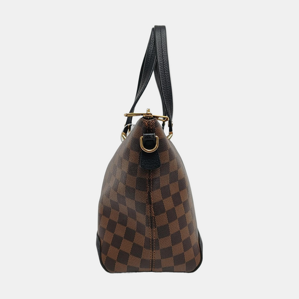 HYDE PARK Damier Ebene Coated Canvas Brown