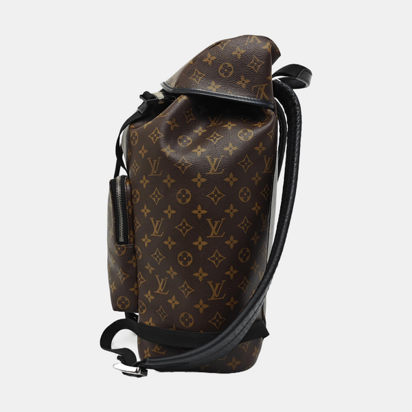 Coated Canvas Backpack Brown