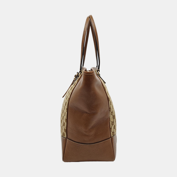 Bree Medium Monogram Canvas Beige