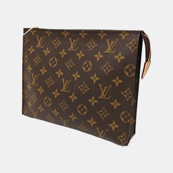 TOILET POCKET 26 Monogram Coated Canvas Brown