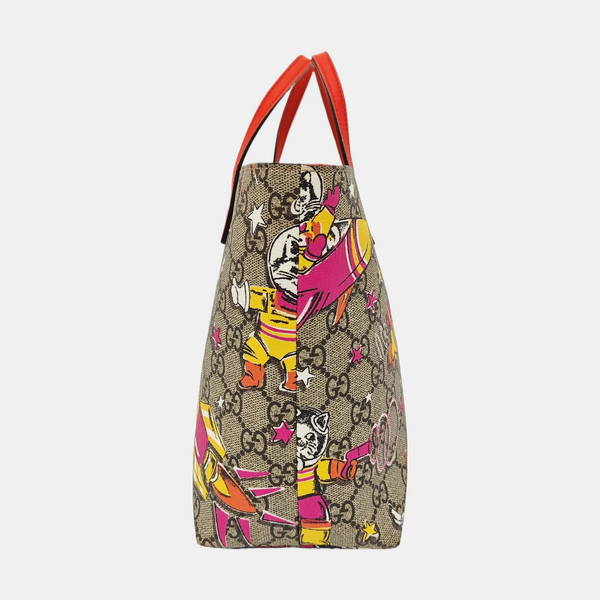 Monogram Coated Canvas Tote Bag Beige