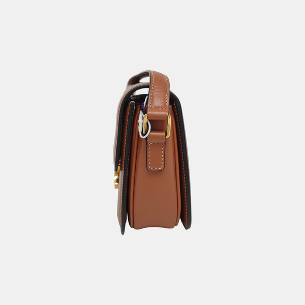 TRIOMPHE Small Coated Canvas Brown