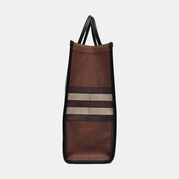 Large Coated Canvas Brown
