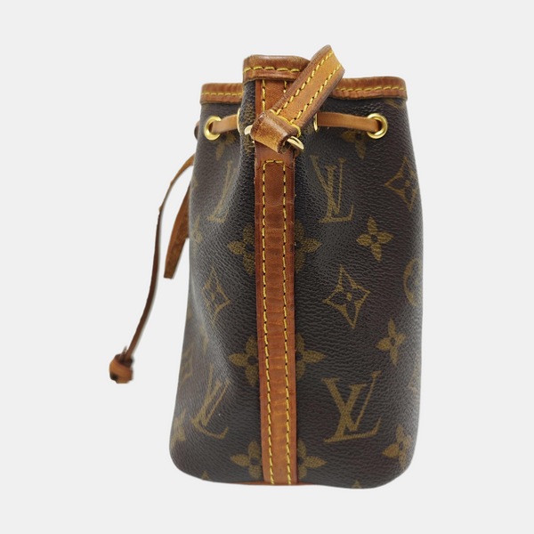 NÉONOÉ Nano Monogram Coated Canvas Brown