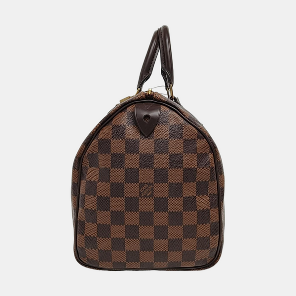 SPEEDY 30 Damier Ebene Coated Canvas Brown