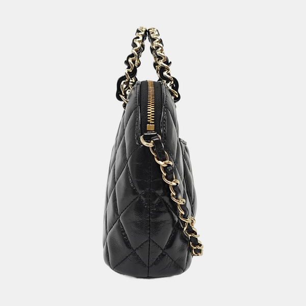 24B Small Quilted Lambskin Black
