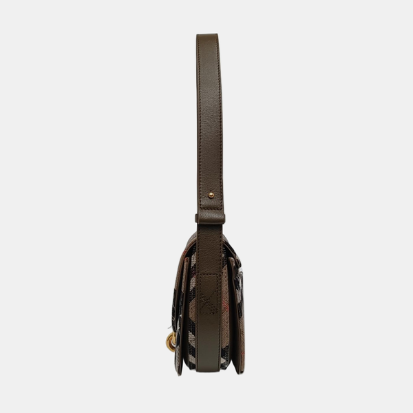 B Clip Small Fabric Brown