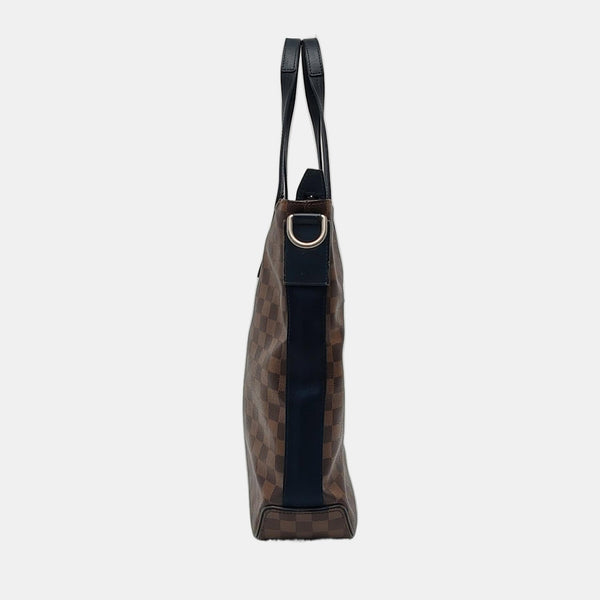 Damier Ebene Coated Canvas Brown