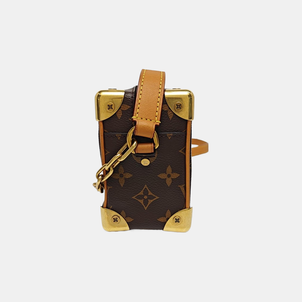 SOFT TRUNK Mini Monogram Coated Canvas Brown
