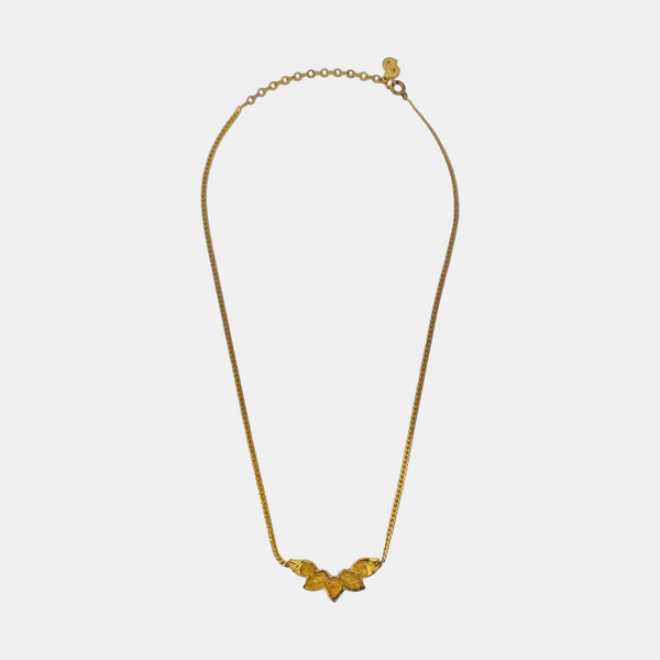 Petit CD Metal Gold Necklace