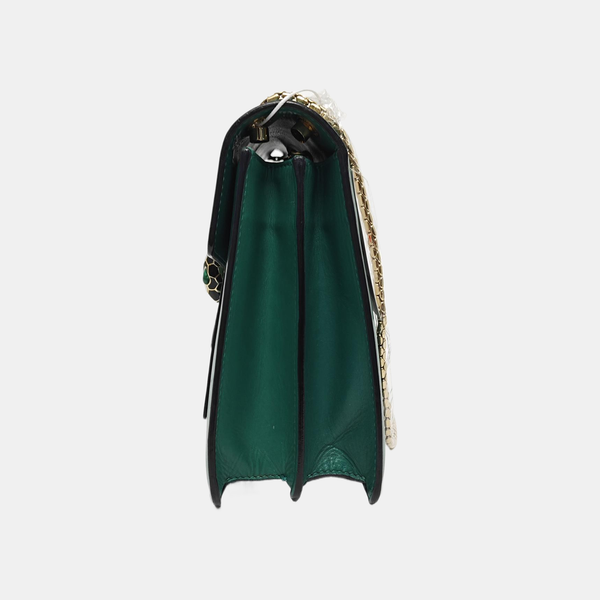 SERPENTI FOREVER Medium Calfskin Green