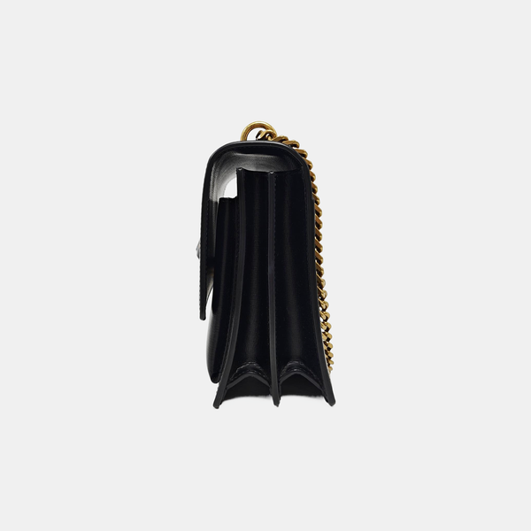 SUNSET Medium Calfskin Black