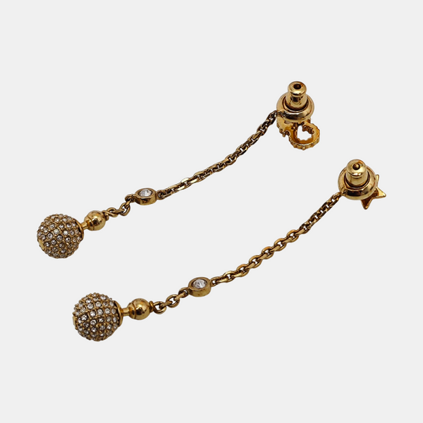 La Petite Tribale Metal Gold Stud Earrings