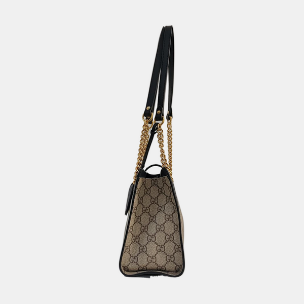 Padlock Small Monogram Coated Canvas Beige