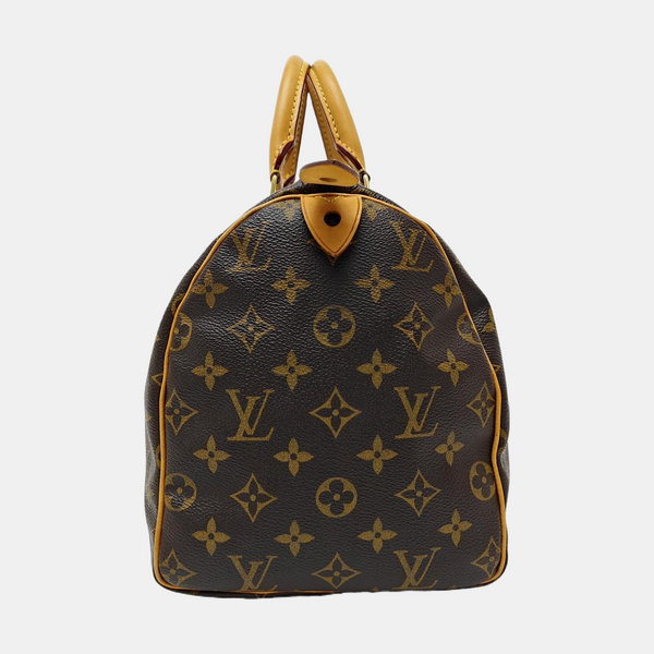 SPEEDY 30 Monogram Coated Canvas Brown