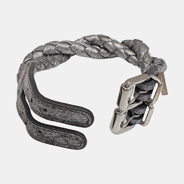 Leather Gray Bangle
