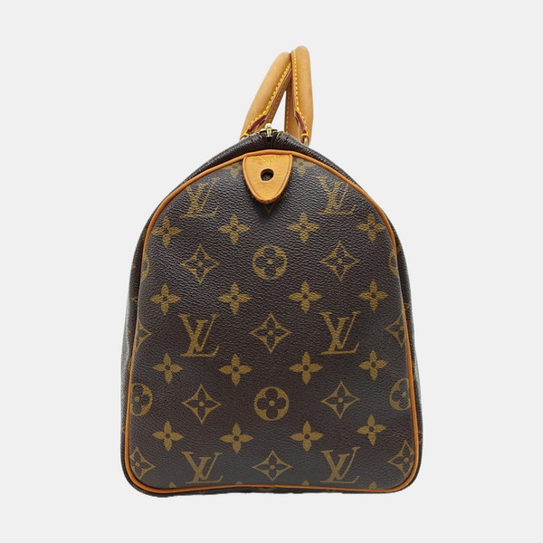 SPEEDY 30 Monogram Coated Canvas Brown