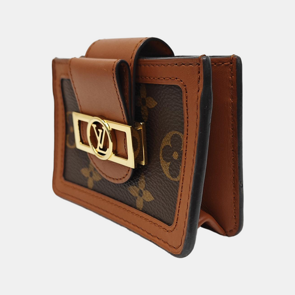 DAUPHINE Monogram Coated Canvas Brown Wallet