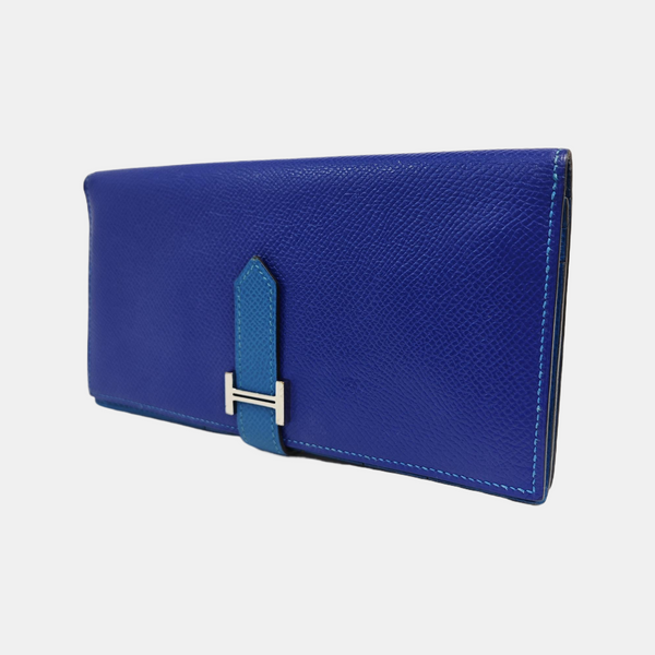 Bearn Medium Epsom Blue Wallet