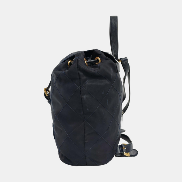 Vela Quilted Nylon Blue